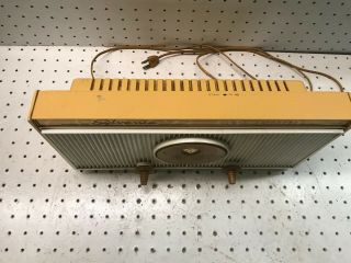 Sylvania AM Tube Radio Mid Century Twin Speaker Model 1303 Restoration 2