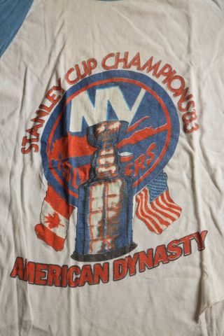 VINTAGE 1983 NY SLANDERS STANLEY CUP CHAMPIONS 