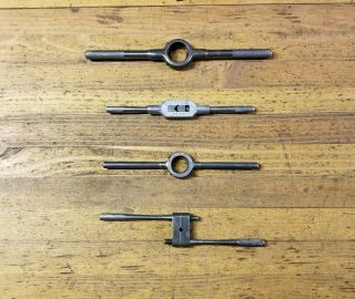 Vintage Machinist Tools • Taps Dies Wrench Set • Greenfield Wrenches Drill ☆usa