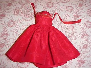 1957 Vogue Red Dress 7411 No Doll