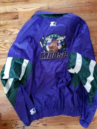 Minnesota Moose Starter Jacket - Rare Vintage IHL Hockey Zip Up 3