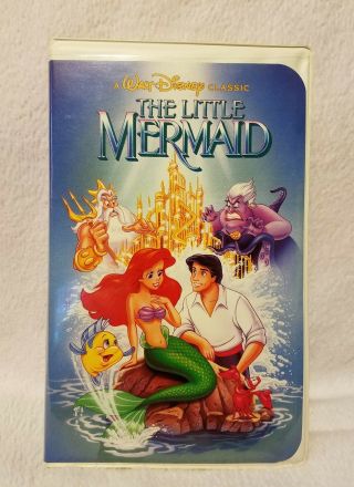 Vtg 1990 Disney The Little Mermaid 913 Vhs W/ Banned Cover Black Diamond Classic