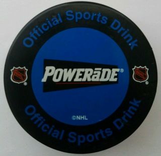 Official Sports Drink Powerade Nhl Hockey Puck Official Vegum Made In Slovakia