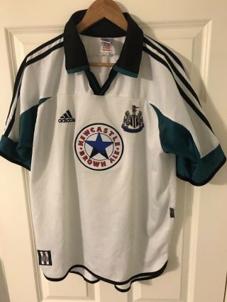 Mens Adidas 1999 - 2000 Newcastle United Away Shirt Size Adult L