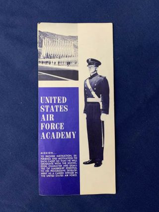 Vintage Us Air Force Academy Map And Pamphlet - Colorado Springs,  Co.  1950’s