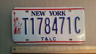 License Plate,  York,  Statue Of Liberty,  T & Lc,  Taxi & Limo