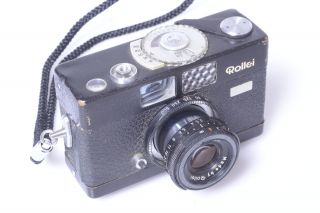 Rollei B35 With 40mm 3.  5 Triotar With Wrist Strap