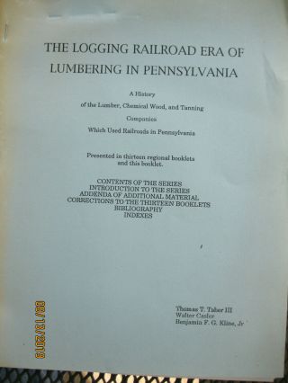 The Logging Railroad Era Of Lumbering In Pennsylvania