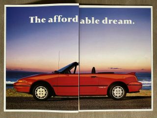 1991 Ford Capri Australian sales brochure plus spec sheet 2