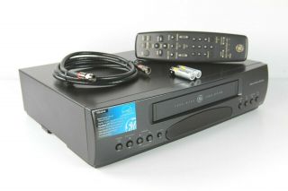 Ge Vg4043 Vcr Bundle With Remote Batteries And Coaxial Cable For Tv Hookup