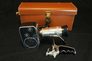 Bolex C8 Cine Camera With Som Berthiot Pan - Cinor F/2.  8 10mm To 30mm Zoom Lens