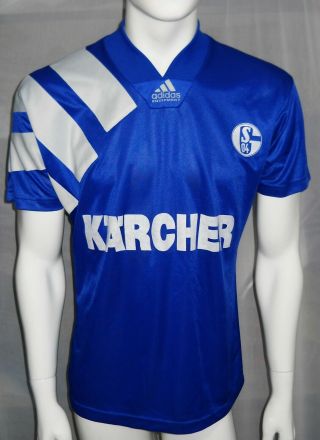 Fc Schalke 04 Vtg Adidas Football Jersey Trikot Shirt 1994/96 Germany