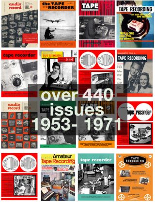 Over 440 1950s - 70s Vintage Hifi & Tape Recorder Magazines On 8gb Usb Drive