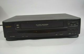 Symphonic Model SV211E VCR Video Cassette Recorder VHS Player 2