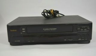 Symphonic Model SV211E VCR Video Cassette Recorder VHS Player 3