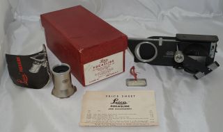 Leica Focaslide E.  Leitz York W/ Accessories