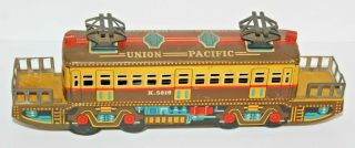Vintage Made In Japan Tin Friction U.  P.  K.  5819 Toy Train