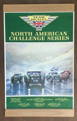 Austin - Healey Challenge Poster,  Printed In 1990