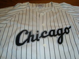 Vintage Starter Chicago White Sox 35 Frank Thomas All Sewn Jersey - Size L