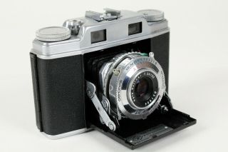 Ansco Regent Folding 35 Mm Camera W/ 1:3.  5/50 Agfa Solinar Lens - Germany
