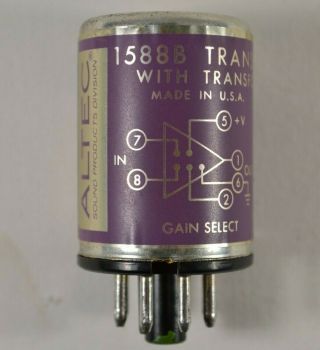 Altec 1588b Transistor Preamplifier Input Transformer For Tube Amps Mic Mixer