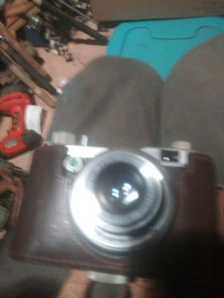 W.  Voss Diax 35mm Camera ‘1951’ W/ Schneider Krauz Xenar 45mm 1: 2.  8 Lens,  Case