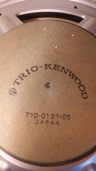 Kenwood Kl - 888z Speaker Trio Woofer Driver T10 - 0137 - 05