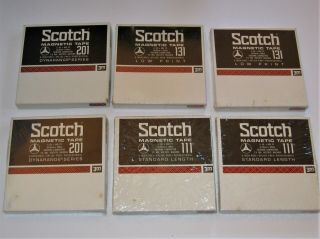Scotch 3m 5 Inch Reel To Reel Magnetic Tape 111 131 201 1/4 " X 600 Ft,  5