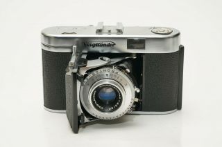Voigtlander Vito Iia With 50mm F3.  5 Color Skopar Lens -