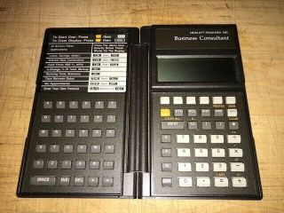 Vintage Hp 18c Business Consultant Financial Calculator Folding Case Usa
