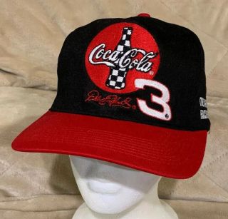Vtg Dale Earnhardt Sr Coca Cola Racing Family Adult Osfa Snapback Hat Nascar Rcr