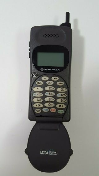 Vintage Motorola M70a Flip Cell Phone Star Trek