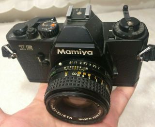 Mamiya Ze Film Camera W/ Mamiya - Sekor E 1:2 F 50mm Lens