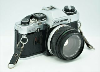 [ex,  ] Olympus Om10 35mm Slr Film Camera With A Zuiko 50mm 1:18 Lens