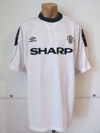 Manchester United 1999/2000 Third 3rd Football Shirt Soccer Jersey Umbro Sharp X