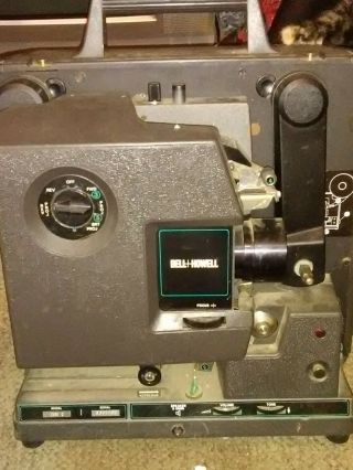 Bell & Howell 2585 16mm Sound Film Projector Model 2585 B & Case.  Great.