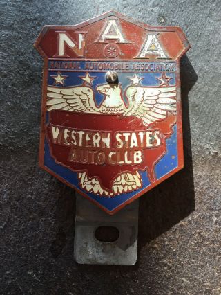 Western States Auto Club License Plate Topper