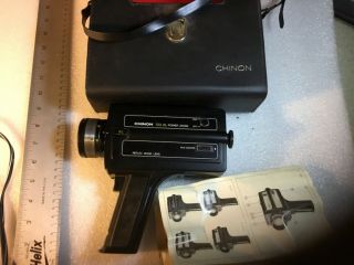 Chinon 723 Xl Power Zoom 8 Cine Movie Camera W/case