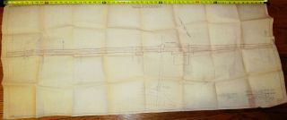 1917 Lehigh Valley Railroad Co.  Right Of Way And Track Map Readington Nj 56 " X24 "