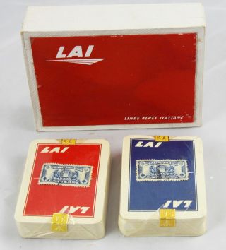Alitalia Linee Aeree Italiane Lai Airline Playing Cards Nib Multiple Available