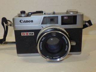 Canon Canonet G - Iii Ql 35mm Rangefinder Camera 40mm F/1.  7 Lens Excl Cond