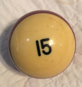 Vintage Replacement Pool Ball Billiards 15