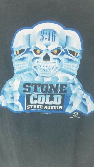 Vtg 1997/1998 Stone Cold Steve Austin 3:16 T - Shirt Xl Wwf Wwe Usa Skull
