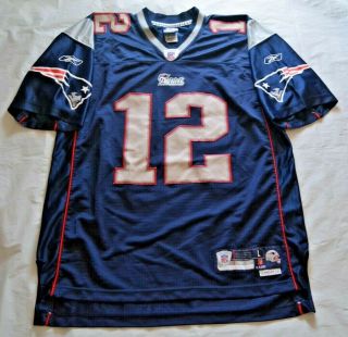 Tom Brady England Patriots Reebok Jersey - Sewn - Size Large -