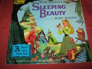 1958 Walt Disney Sleeping Beauty St3911 Record Story Book Lp Album Vinyl Vintage