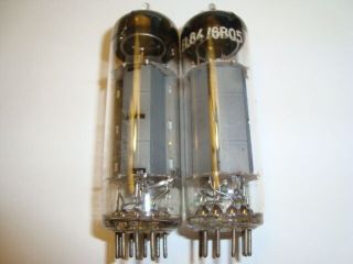 One Matched Pair 6bq5 Tubes,  By Philips