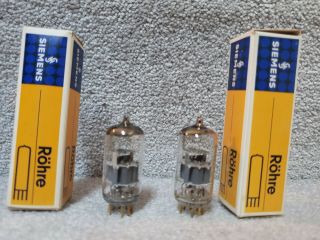 Siemens E88cc - Gray Plates - Pair Tubes,  Box Gold Pins 6dj8 6922