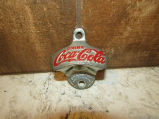 Vtg Wall Mounted Starr X Advertising Drink Coca Cola Bottle Opener W Germany 9