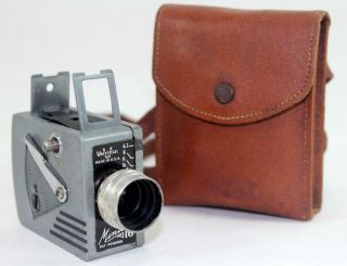 Vintage Universal Minute 16mm Miniature Spy Camera W/ Leather Case