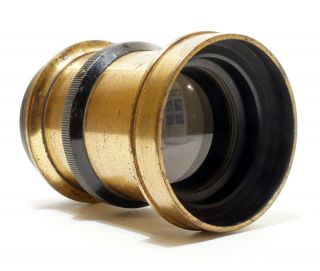 Antique Brass Large Format F/8 Lens | Good Optical | Victorian Lens.
